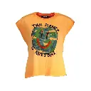 Desigual - Orange Cotton Women Top
