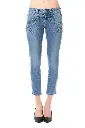 Ungaro Fever - Light Blue Cotton Women Capri Jeans
