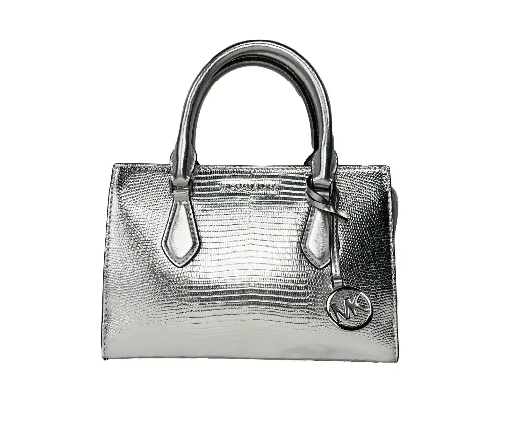 Sheila Small Crossbody Satchel Purse Bag Silver