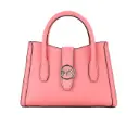Gabby Small Tea Rose Faux Leather Top Zip Satchel Crossbody Bag