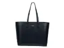 Medium Grainy Leather Black Tote Bag Purse