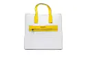 Kenly Large Signature Citrus PVC North South Tote Computer Handbag