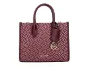 Mirella Small Top Zip Crossbody Tote Bag Oxblood