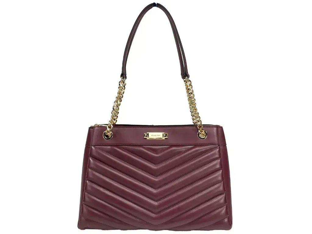 Whitney Medium Chain Shoulder Bag Purse Oxblood