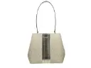 Medium Pratt Bucket Shoulder Bag Purse Pale Gold/Cream