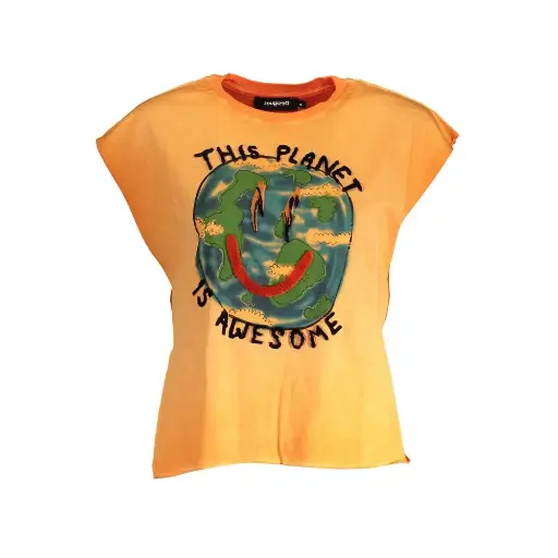 Desigual - Orange Cotton Women Top