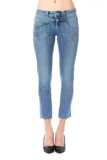 Ungaro Fever - Light Blue Cotton Women Capri Jeans