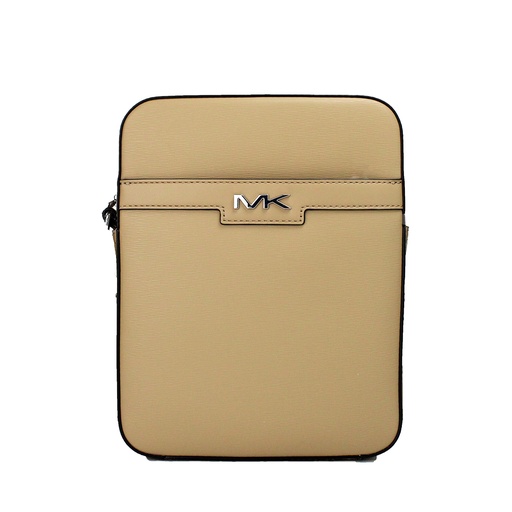 [BG 4299598] Cooper Medium Camel Crossgrain Leather Flight Crossbody Bag