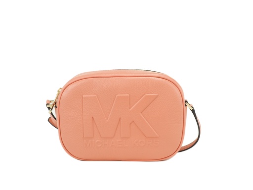 [BG 4199532] Jet Set Travel Medium Sherbert Leather Oval Camera Crossbody Bag