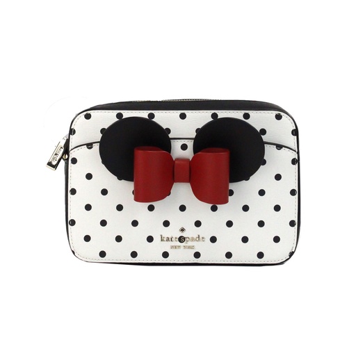 [BG 4413878] Disney Minnie Mouse Polka Dot Printed PVC Crossbody Camera Bag