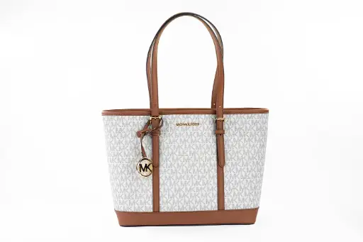 [BG 4292571] Jet Set Travel Small Vanilla PVC Shoulder Tote Handbag Bag Purse