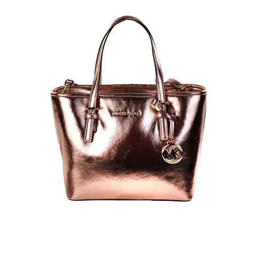 [BG 4384756] Jet Set Primrose Metallic XS Carryall Top Zip Tote Bag Purse