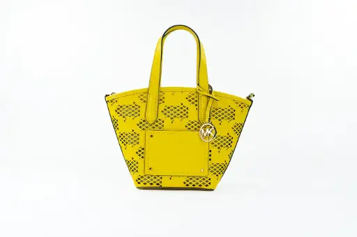 [BG 4403588] Kimber Small Daffodil Leather 2-in-1 Zip Tote Messenger Bag Purse