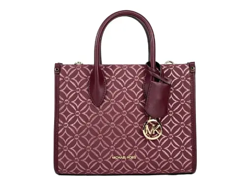 [BG 6167494] Mirella Small Top Zip Crossbody Tote Bag Oxblood