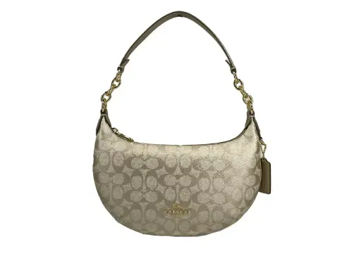 [BG 6715151] Payton Signature PVC Leather Shoulder Bag Champagne Gold