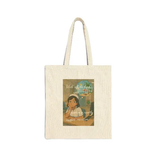[PC040204-Clothing and related products (business-to-customer)-handbags] Shift to Shore - Canvas Tote Bag